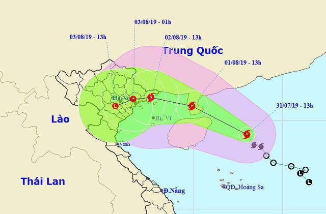 Chiều mai bão số 3 vào Vịnh Bắc Bộ - 1
