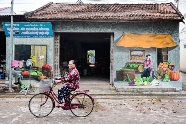 Bích họa lạ lẫm ở làng nông nghiệp ngoại thành Hà Nội  - 4