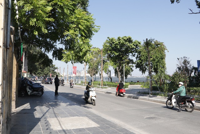Hà Nội: Diện mạo mới của phố Trích Sài sau khi đánh chuyển 96 cây hoa sữa - 1