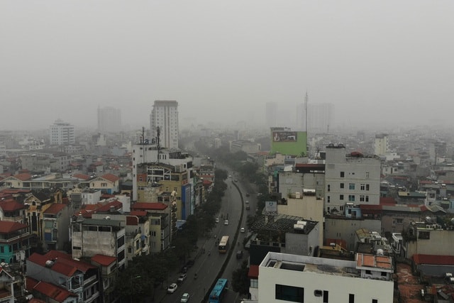 Cầu Long Biên và Chương Dương lẩn khuất trong mây mù dày đặc suốt 2 ngày - 10