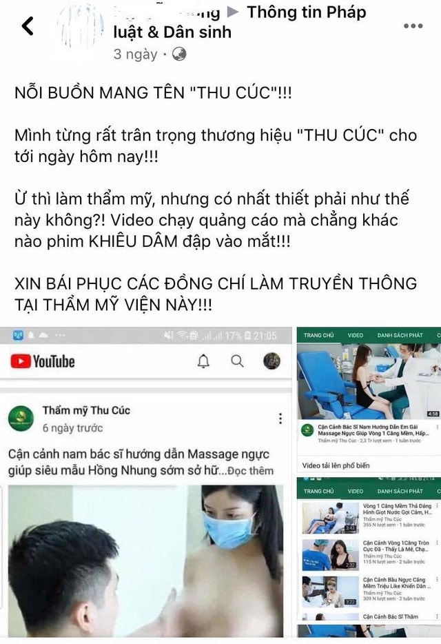 Nhiều hình ảnh video nhạy cảm của người nổi tiếng được Thẩm mỹ viện Thu Cúc đăng công khai - Ảnh 1.