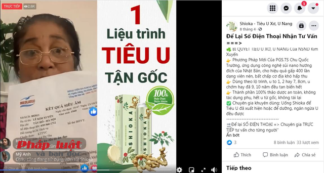 Hàng loạt nghệ sĩ Việt “mắc u xơ, u nang” khi quảng cáo cho viên sủi Shioka? - Ảnh 4.