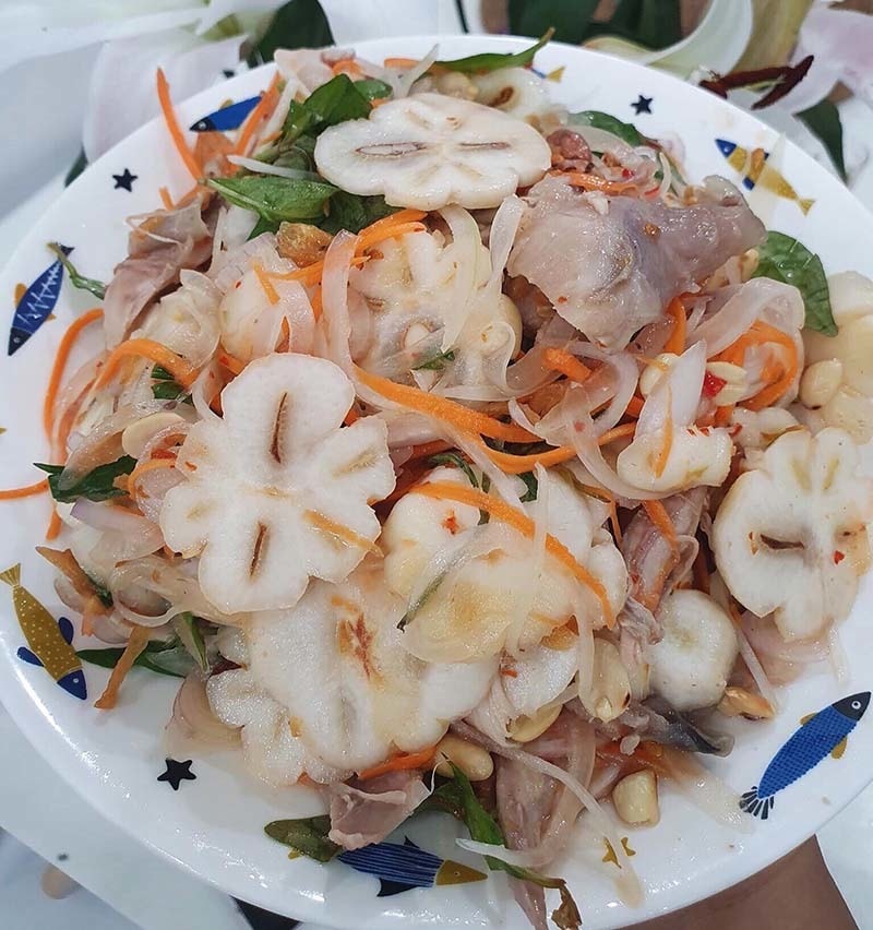 Đặc sản nộm măng cụt xanh, bay ra Hà Nội giá chát vẫn tranh nhau mua - Ảnh 3. Đặc sản nộm măng cụt xanh, bay ra Hà Nội giá chát vẫn tranh nhau mua - Ảnh 3.