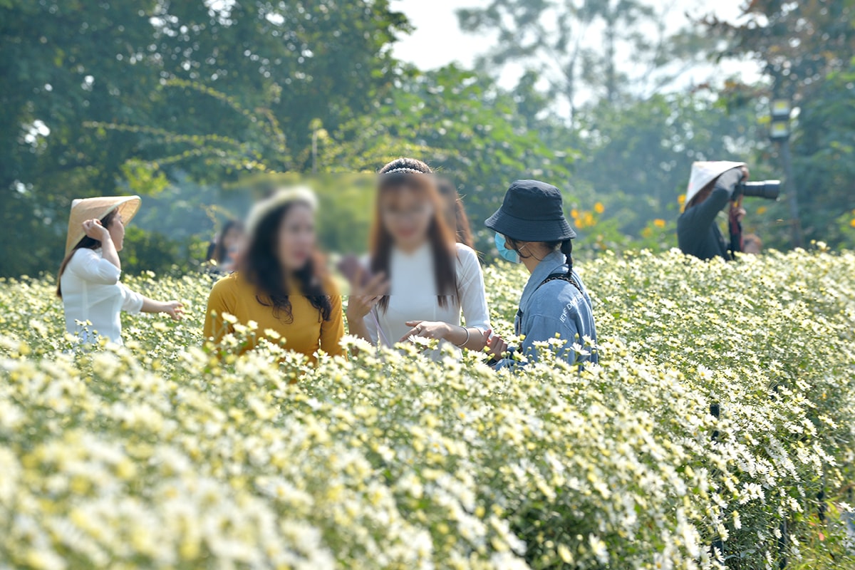 Kéo nhau đi chụp ảnh đông như chảy hội bất chấp ca nhiễm COVID-19 đang tăng cao tại Hà Nội - Ảnh 8.