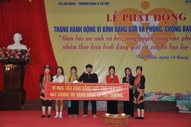 Yên Bái: Phát động Tháng hành động vì bình đẳng giới và phòng, chống bạo lực trên cơ sở giới - Ảnh 1.