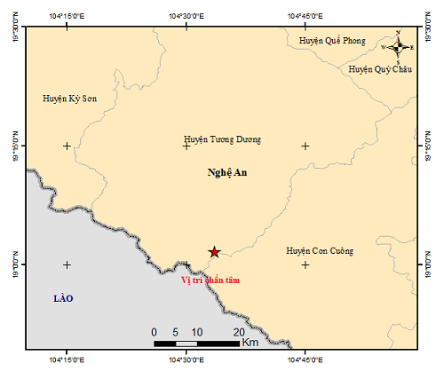 Lại xảy ra động đất ở Nghệ An - Ảnh 1.