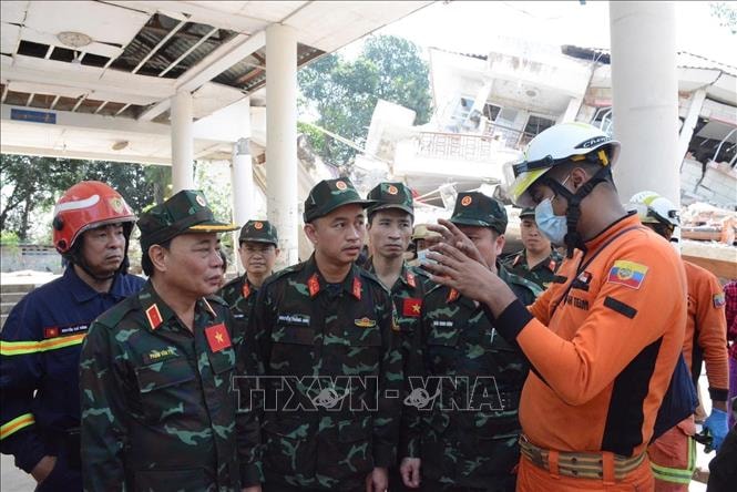 Động đất tại Myanmar: Lực lượng cứu hộ Việt Nam tiếp cận khu vực bị ảnh hưởng- Ảnh 1.