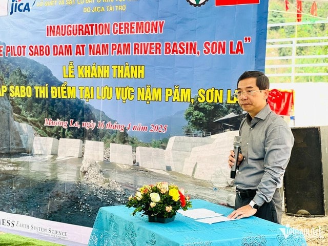 Khánh thành đập phòng chống rủi ro lũ quét và sạt lở đất đầu tiên ở Việt Nam- Ảnh 3.