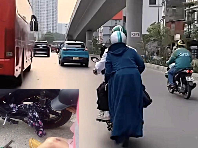 Áo chống nắng cuốn vào bánh xe: Coi chừng tai nạn chết người- Ảnh 2.