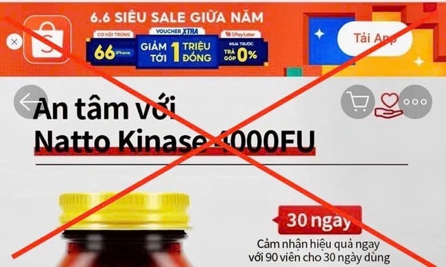 Bộ Y tế yêu cầu sàn thương mại điện tử Shopee, Lazada ngưng bán các thực phẩm chức năng không có công bố sản phẩm - Ảnh 1.