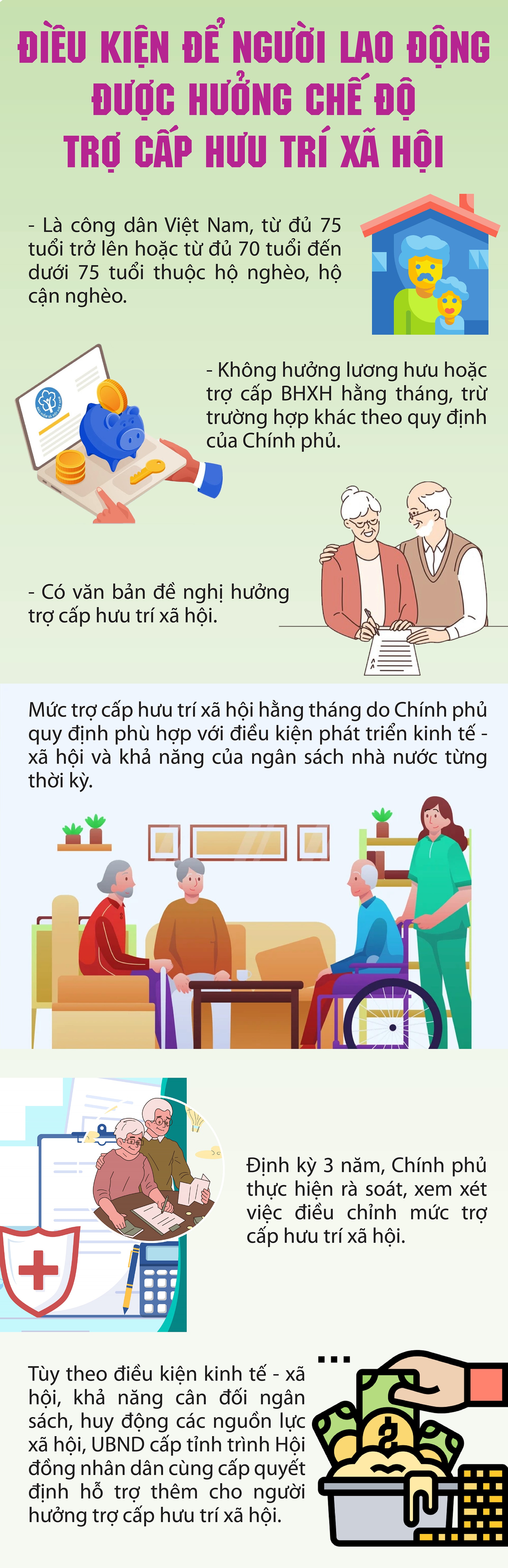Điều kiện để người không có lương hưu được hưởng trợ cấp từ 1/7- Ảnh 1.
