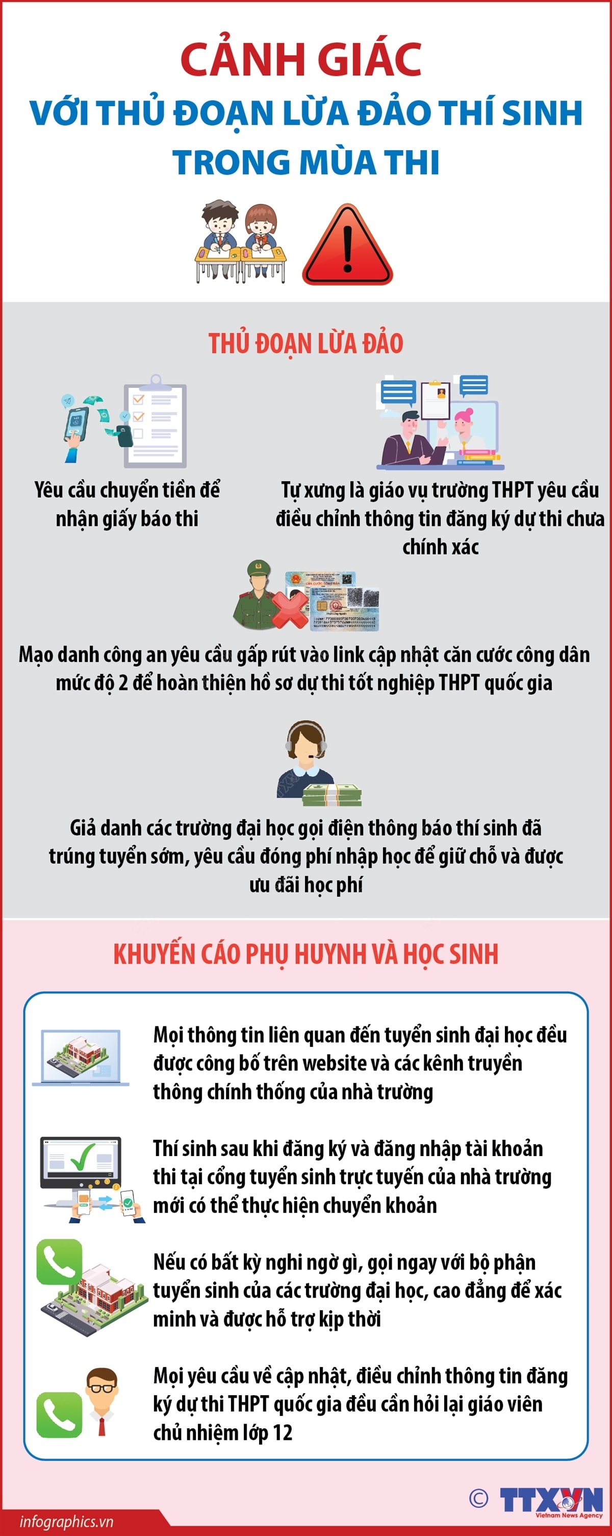 Cảnh giác với thủ đoạn lừa đảo thí sinh trong mùa thi- Ảnh 1.