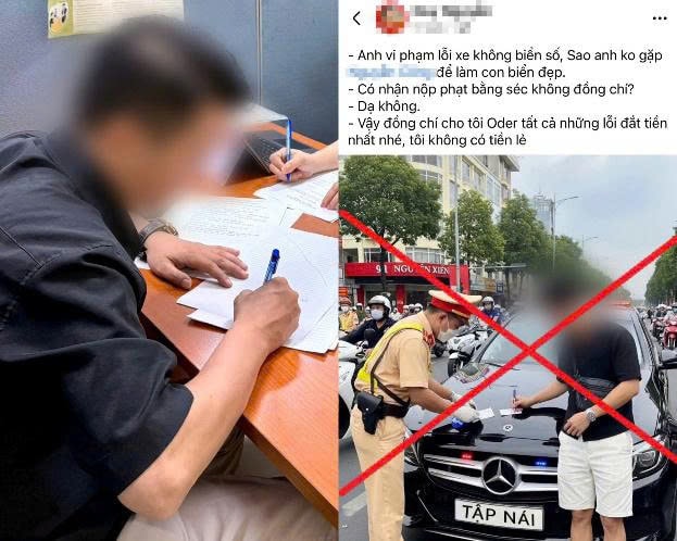 Dùng AI tạo ảnh CSGT phạt xe 'tập nái', thanh niên Hà Nội bị phạt 7,5 triệu đồng- Ảnh 2. Dùng AI tạo ảnh CSGT phạt xe 'tập nái', thanh niên Hà Nội bị phạt 7,5 triệu đồng- Ảnh 2.