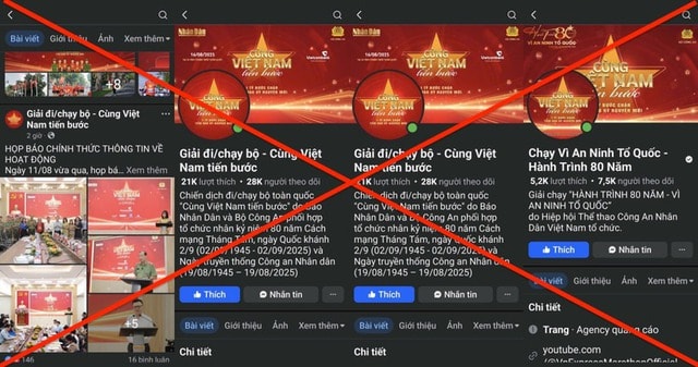 Cảnh báo hàng loạt fanpage mạo danh chiến dịch 'Cùng Việt Nam tiến bước'- Ảnh 1.