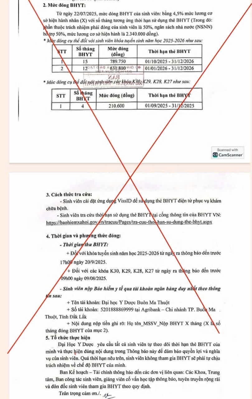 Loạt trường đại học cảnh báo chiêu lừa đảo trúng tuyển, nhận học bổng- Ảnh 2.