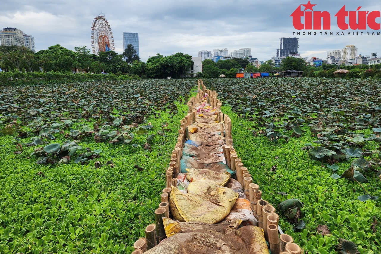 Cận cảnh đường ống khổng lồ dẫn nước hồ Tây ‘hồi sinh’ sông Tô Lịch- Ảnh 8.