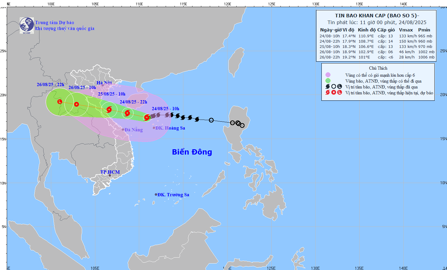 Bão số 5 giật cấp 15 tiến sát bờ biển Nghệ An, Hà Tĩnh- Ảnh 2.