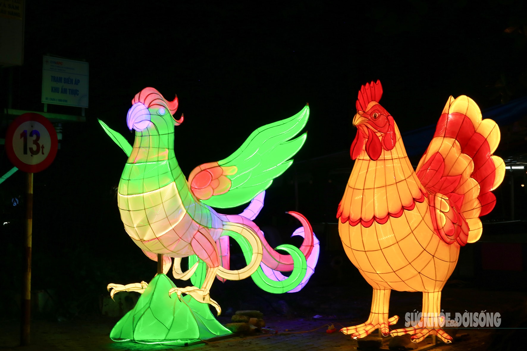 Lung linh sắc màu đèn Trung thu khổng lồ trong Lễ hội Thành Tuyên 2025- Ảnh 3.