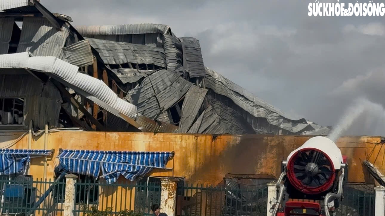 Khống chế vụ cháy tại kho hàng trong Khu công nghiệp Đồ Sơn, Hải Phòng- Ảnh 4.