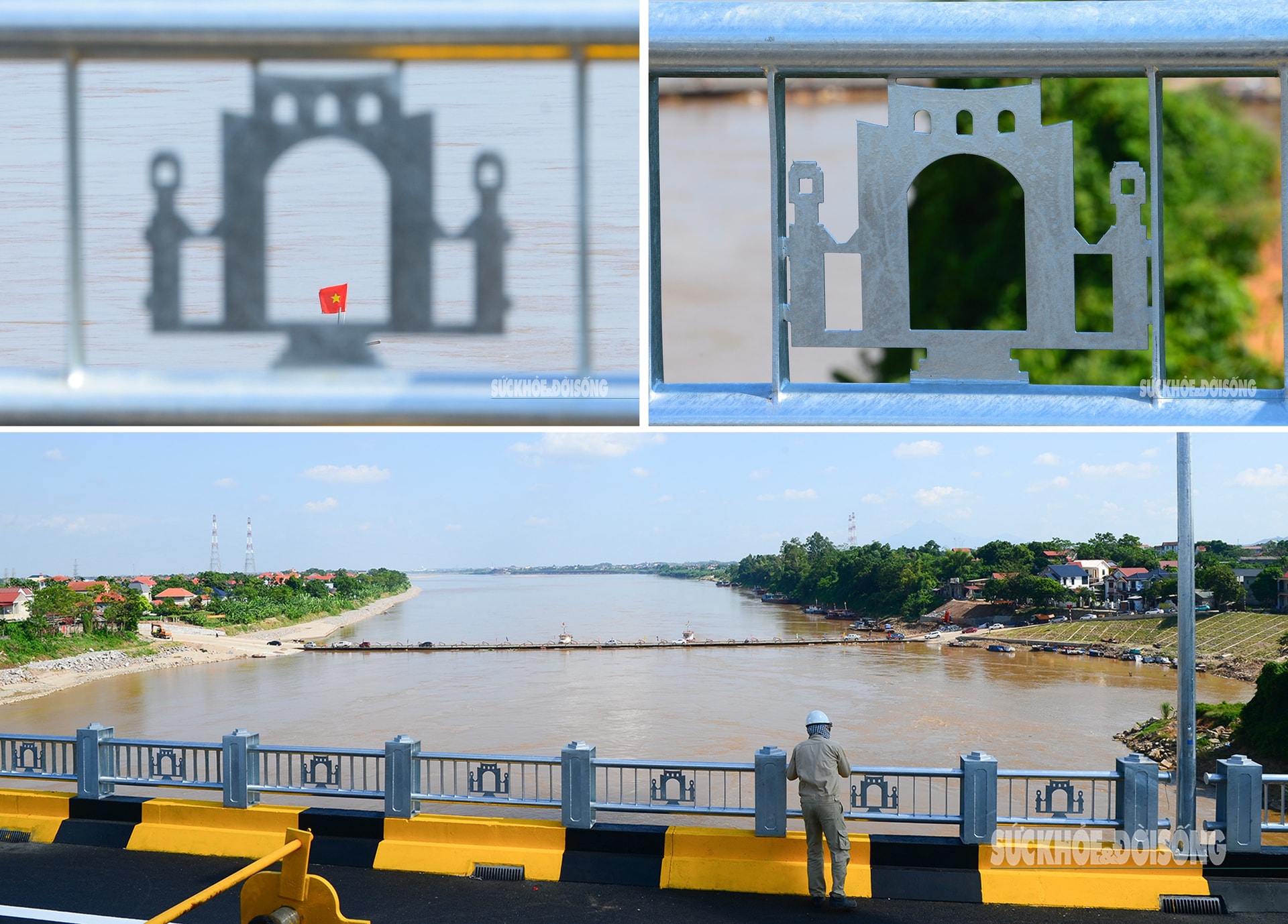 Cầu Phong Châu mới nối đôi bờ sông Hồng trước ngày khánh thành- Ảnh 10.