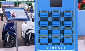 Trạm sạc, tủ đổi pin xe máy điện VinFast lắp đặt tại mạng lưới Viettel Post
