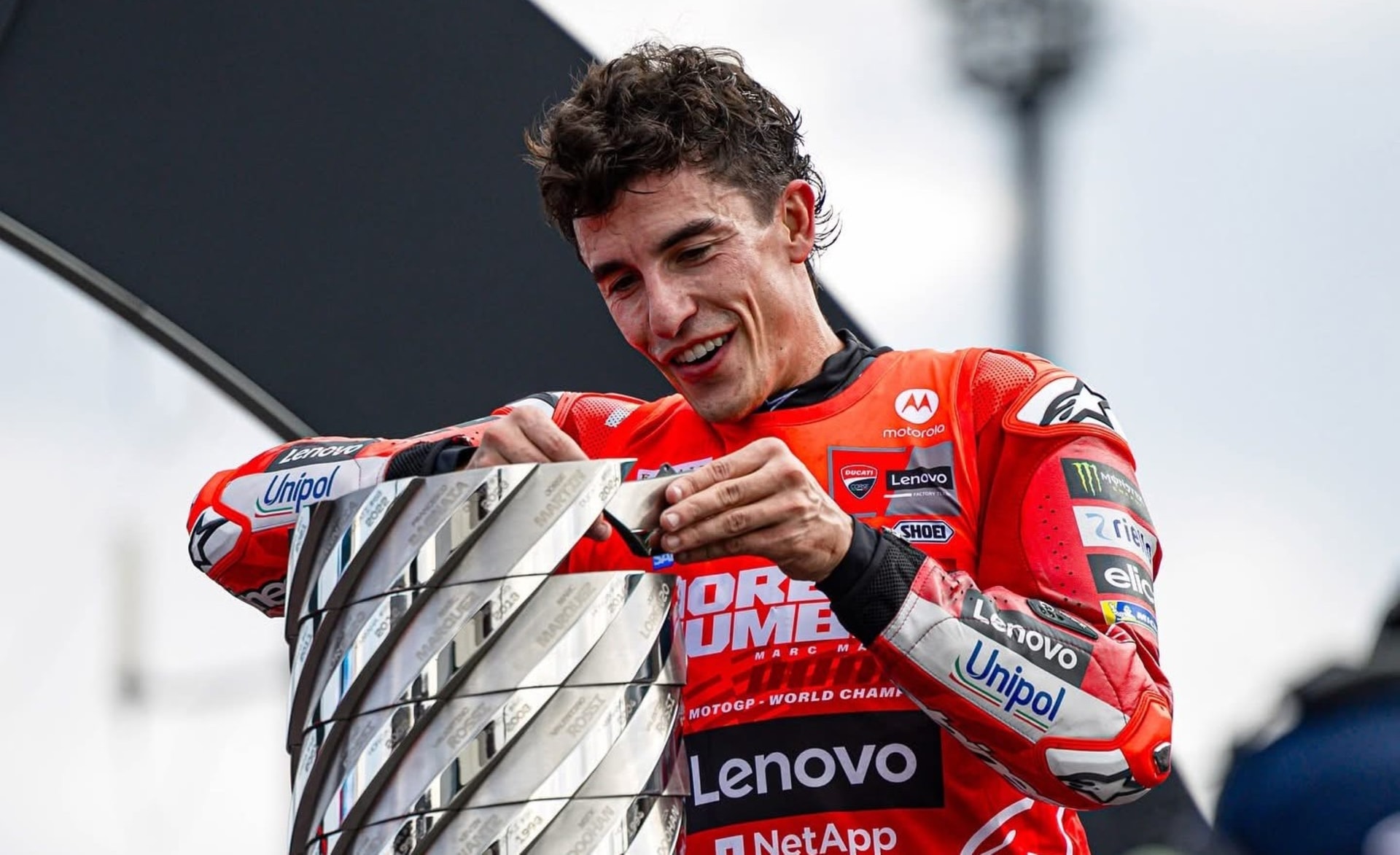 Marc Márquez cùng Ducati giành chức vô địch Thế giới MotoGP sớm 5 chặng. (Ảnh: Ducati)