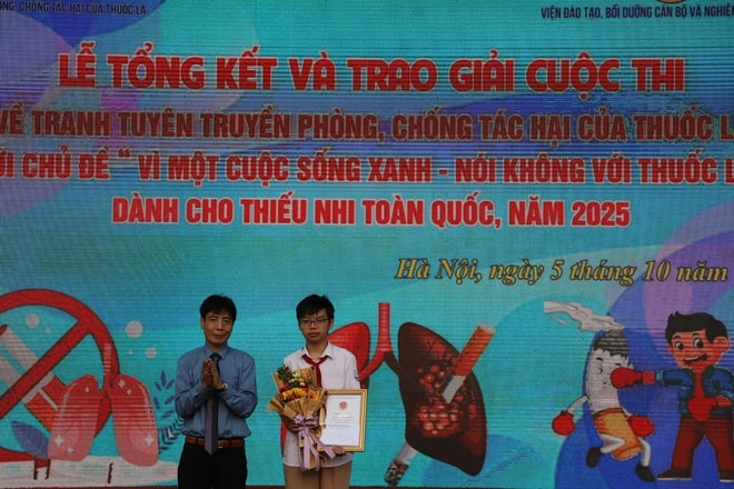 Hàng trăm nghìn thiếu nhi tham dự 2 cuộc thi về phòng chống tác hại của thuốc lá- Ảnh 4. Hàng trăm nghìn thiếu nhi tham dự 2 cuộc thi về phòng chống tác hại của thuốc lá- Ảnh 4.