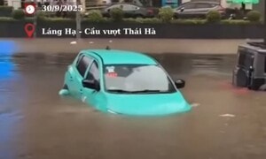 VinFast hỗ trợ xe bị ngập nước sau bão Bualoi