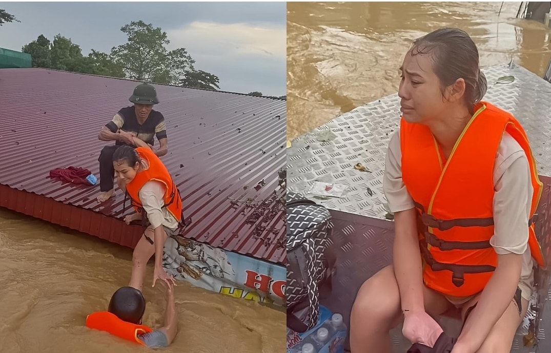 Tại 'rốn lũ' Thái Nguyên: Người dân lên mái nhà cầu cứu, lực lượng chức năng trắng đêm cứu hộ cứu nạn- Ảnh 4. Tại 'rốn lũ' Thái Nguyên: Người dân lên mái nhà cầu cứu, lực lượng chức năng trắng đêm cứu hộ cứu nạn- Ảnh 4.