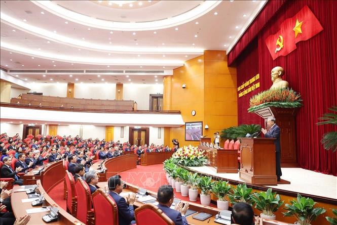 Bế mạc Hội nghị lần thứ 13 Ban Chấp hành Trung ương Đảng khóa XIII- Ảnh 2. Bế mạc Hội nghị lần thứ 13 Ban Chấp hành Trung ương Đảng khóa XIII- Ảnh 2.