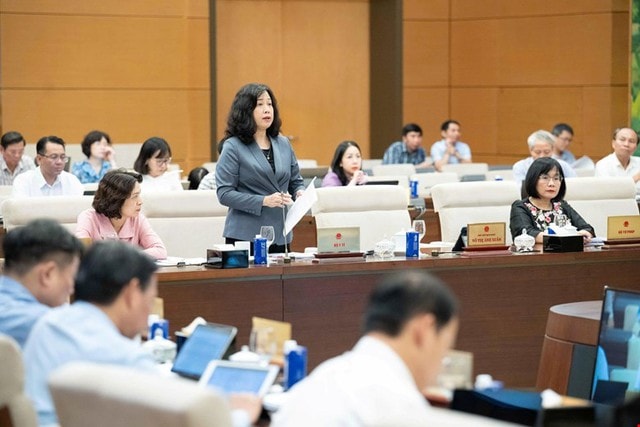 Bộ trưởng Đào Hồng Lan trình UBTVQH 4 chính sách mới của dự án Luật Dân số- Ảnh 2. Bộ trưởng Đào Hồng Lan trình UBTVQH 4 chính sách mới của dự án Luật Dân số- Ảnh 2.