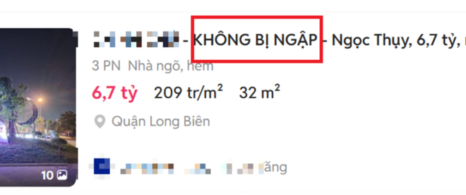 Nhà cao ráo không ngập, chiêu quảng cáo 'hút khách' giữa mùa mưa bão- Ảnh 3.