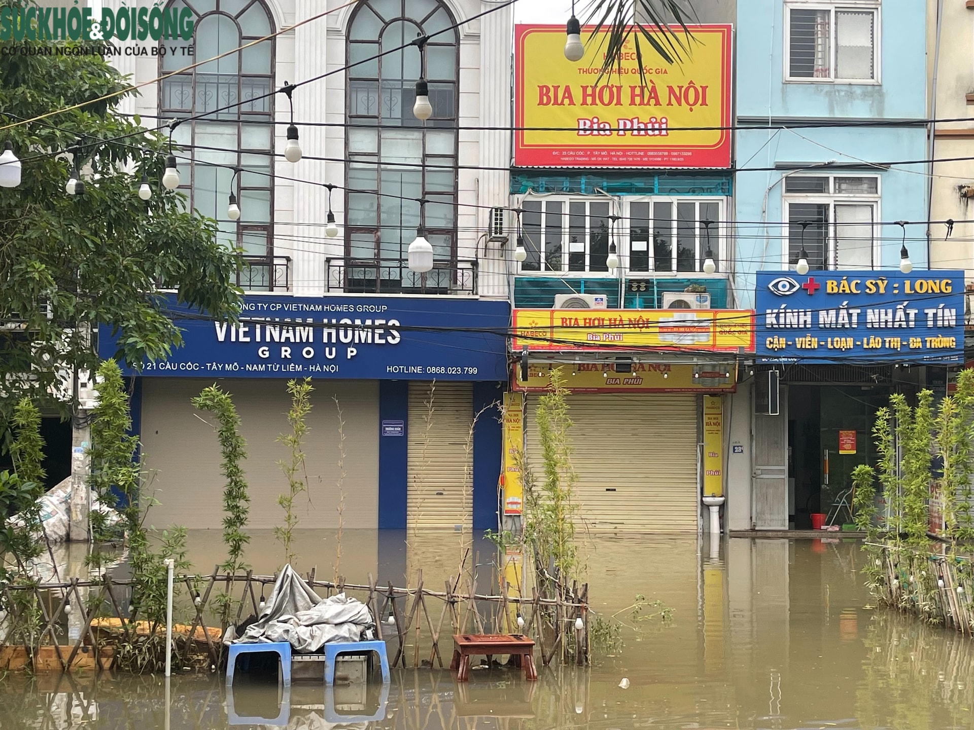 'Rốn nước' phố Cầu Cốc, Hà Nội: Hơn một tháng ngập ba lần- Ảnh 1. 'Rốn nước' phố Cầu Cốc, Hà Nội: Hơn một tháng ngập ba lần- Ảnh 1.