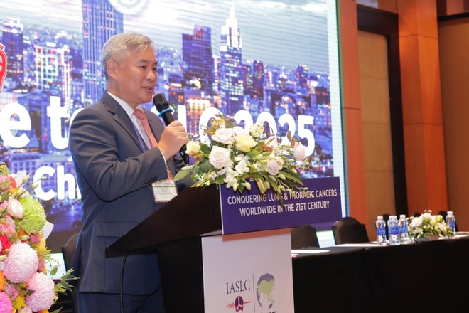 Hàng trăm nhà khoa học quốc tế và Việt Nam 'hội tụ' bàn giải pháp nâng chất lượng chẩn đoán, điều trị ung thư phổi- Ảnh 8. Hàng trăm nhà khoa học quốc tế và Việt Nam 'hội tụ' bàn giải pháp nâng chất lượng chẩn đoán, điều trị ung thư phổi- Ảnh 8.