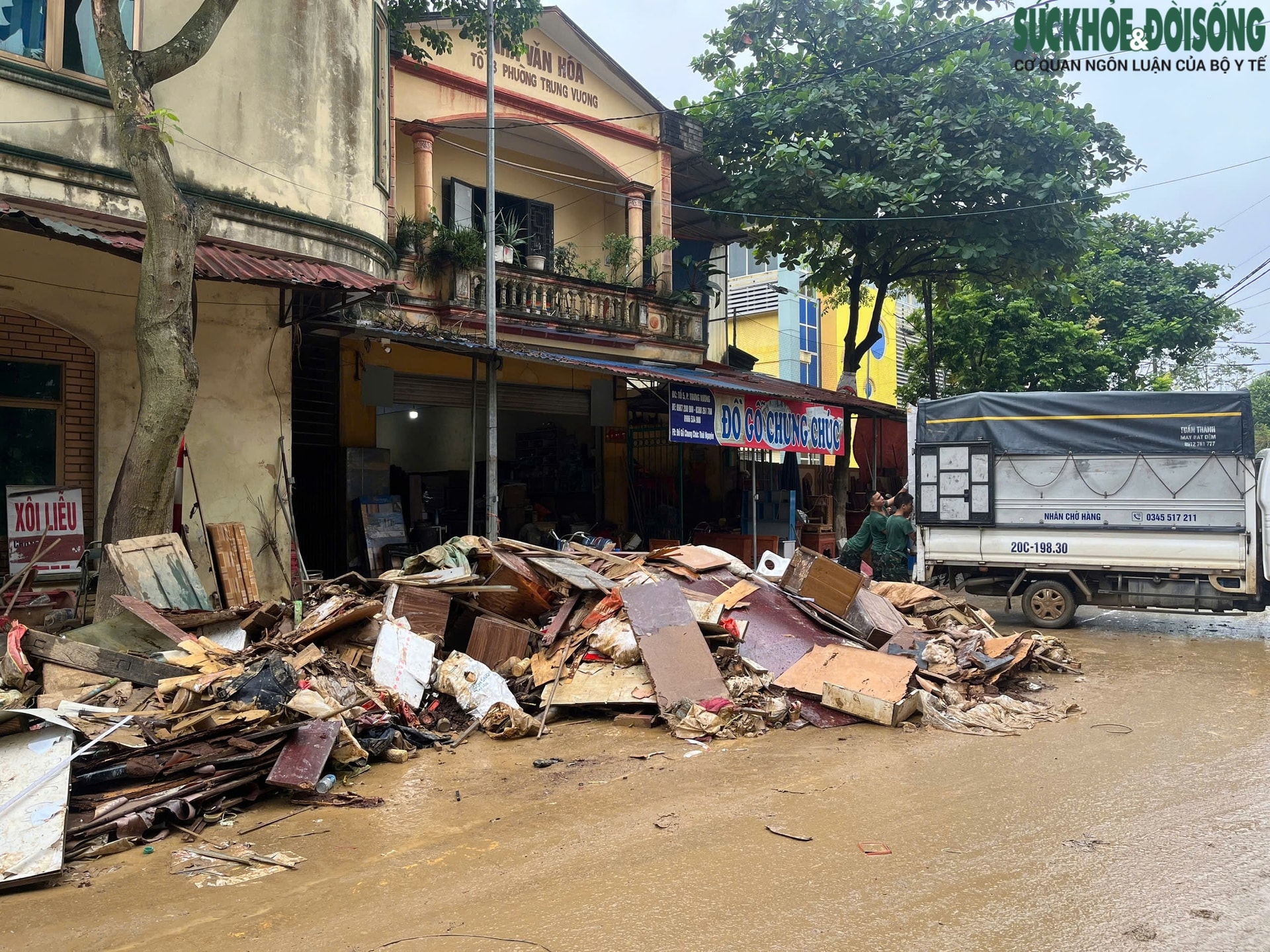 Nước rút, Thái Nguyên ngổn ngang sau lũ- Ảnh 1.