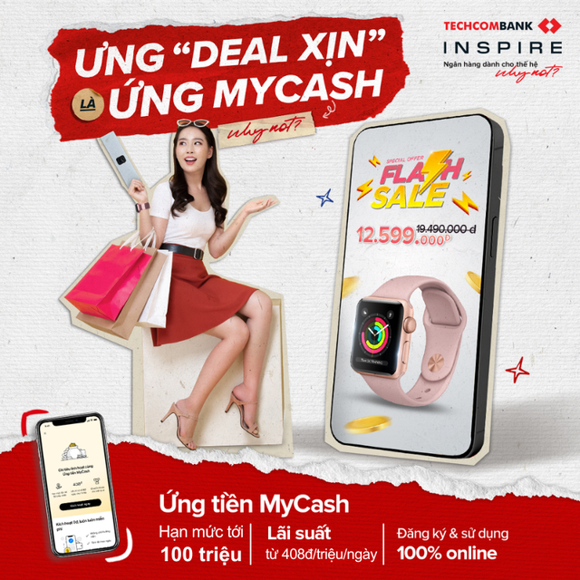 Mở tài khoản thấu chi MyCash, sẵn đến 100 triệu khi cần- Ảnh 1. Mở tài khoản thấu chi MyCash, sẵn đến 100 triệu khi cần- Ảnh 1.