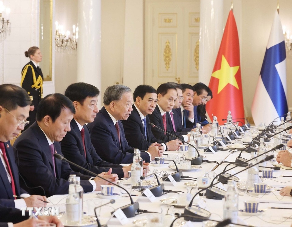 Tổng Bí thư Tô Lâm hội đàm với Tổng thống Cộng hòa Phần Lan Alexander Stubb- Ảnh 3. Tổng Bí thư Tô Lâm hội đàm với Tổng thống Cộng hòa Phần Lan Alexander Stubb- Ảnh 3.