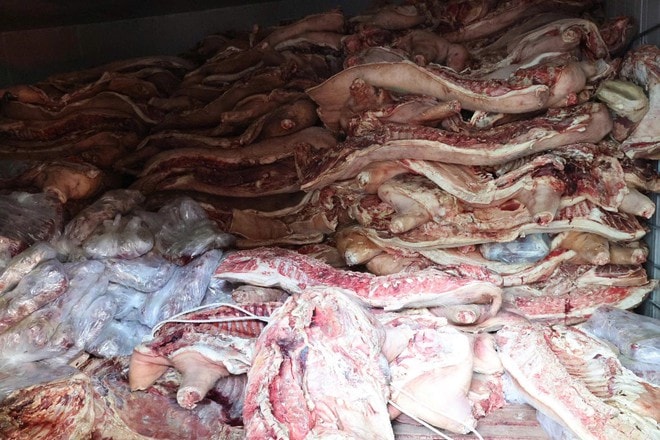 Phát hiện kho lạnh chứa gần 38 tấn thịt lợn nhiễm dịch tả lợn Châu Phi- Ảnh 3. Phát hiện kho lạnh chứa gần 38 tấn thịt lợn nhiễm dịch tả lợn Châu Phi- Ảnh 3.