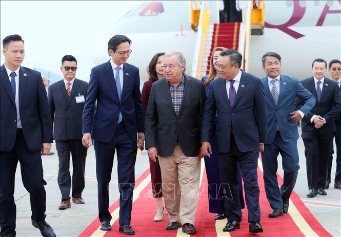 Tổng Thư ký Liên hợp quốc António Guterres bắt đầu thăm chính thức Việt Nam- Ảnh 3.
