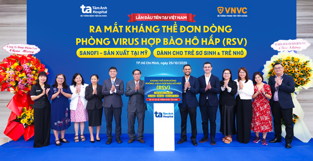 Tâm Anh - VNVC phối hợp tiêm kháng thể đơn dòng phòng RSV tại Việt Nam- Ảnh 1. Tâm Anh - VNVC phối hợp tiêm kháng thể đơn dòng phòng RSV tại Việt Nam- Ảnh 1.
