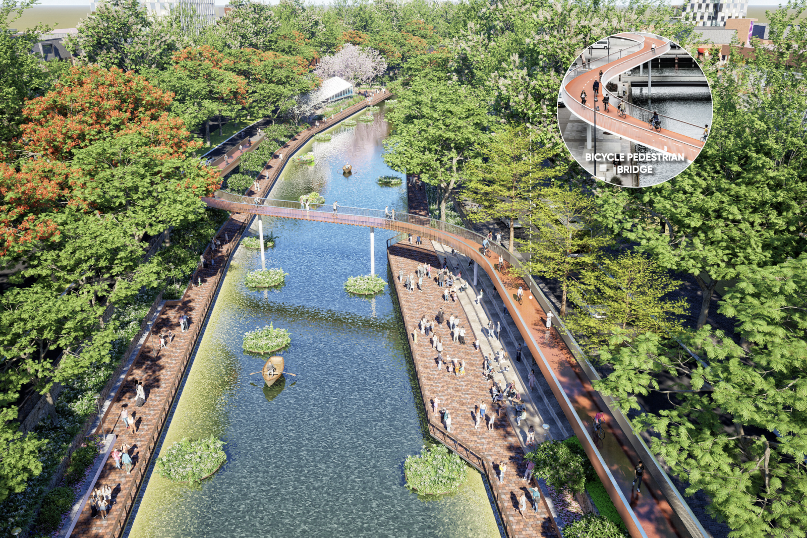 Hà Nội 'hồi sinh' bốn dòng sông nội đô- Ảnh 2. Hà Nội 'hồi sinh' bốn dòng sông nội đô- Ảnh 2.