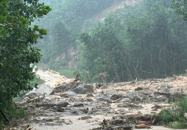 Mưa lớn gây sạt lở, hàng trăm hộ dân ở Đà Nẵng bị cô lập- Ảnh 8.