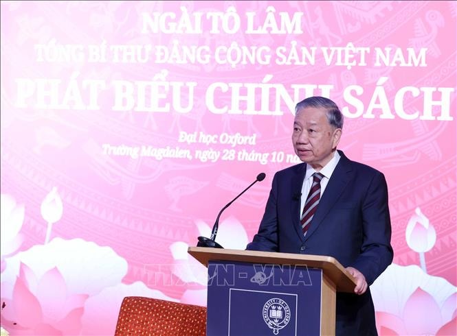 Phát biểu của Tổng Bí thư Tô Lâm tại Đại học Oxford - Ảnh 1.