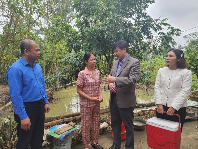 Đoàn Bộ Y tế kiểm tra công tác phòng, chống dịch sau bão, lũ tại Thanh Hóa- Ảnh 4.