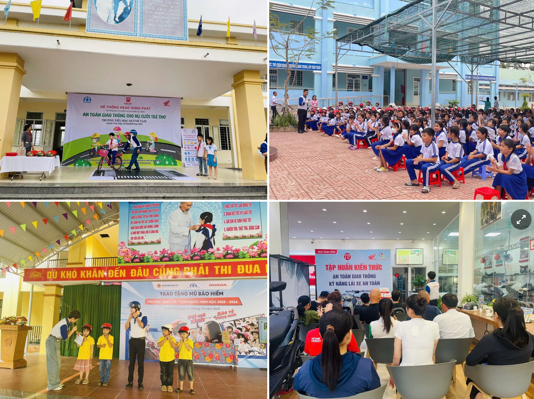 Các hoạt động thiết thực nhằm nâng cao nhận thức ATGT của người dân được tổ chức bởi các HEAD Honda Việt Nam.