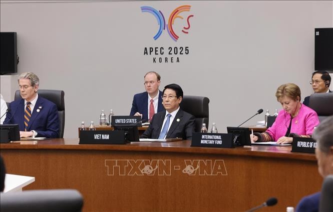 Chủ tịch nước Lương Cường dự Hội nghị Cấp cao APEC lần thứ 32- Ảnh 2.