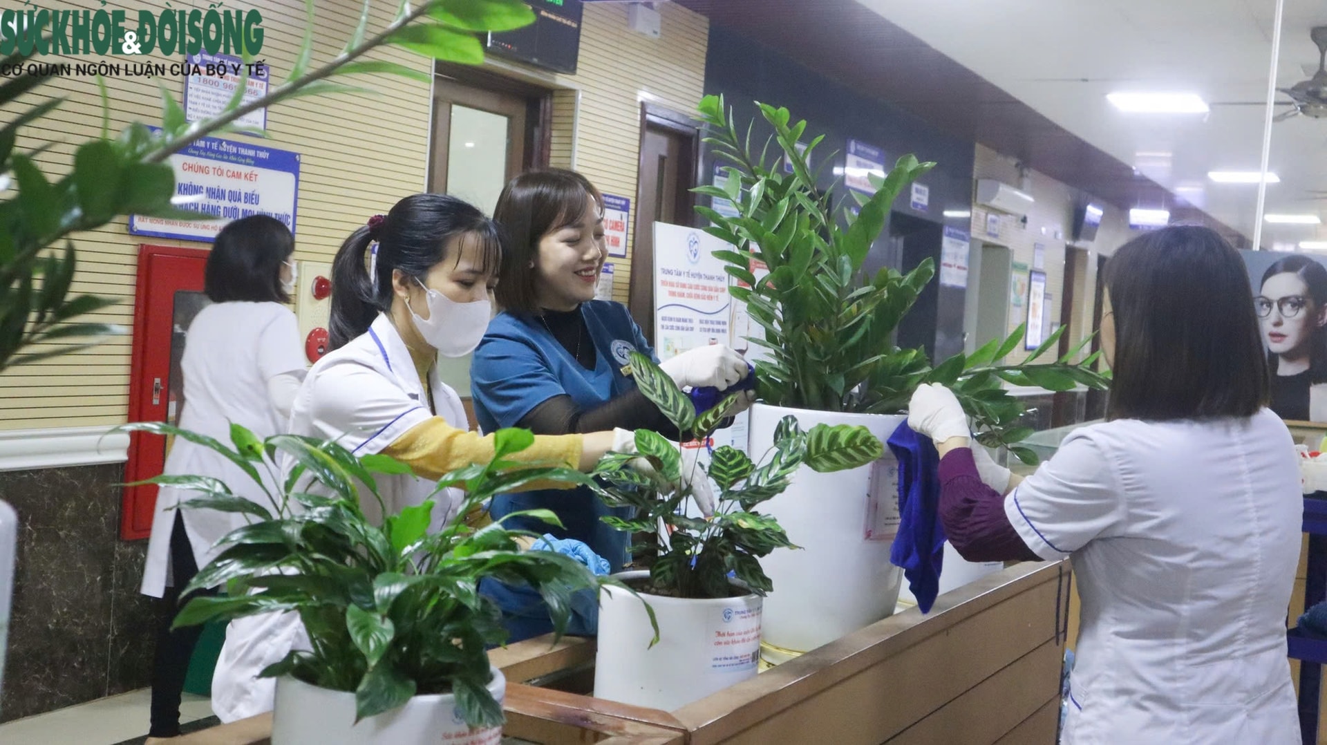 Xanh hóa bệnh viện, hướng tới sự hài lòng của người bệnh- Ảnh 1. Xanh hóa bệnh viện, hướng tới sự hài lòng của người bệnh- Ảnh 1.