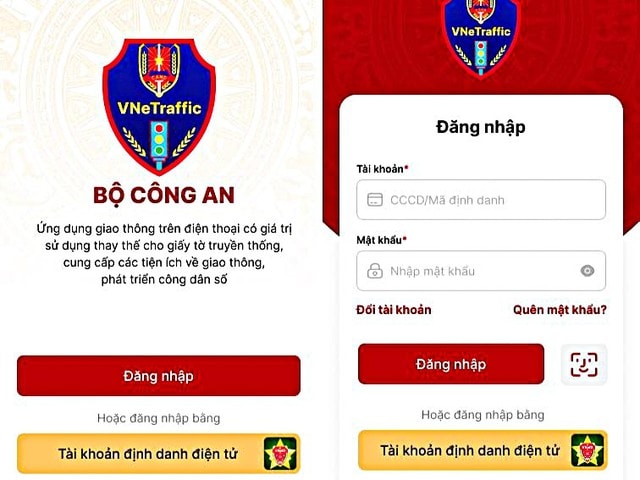 Hướng dẫn cách liên kết VNeTraffic với VNeID- Ảnh 2. Hướng dẫn cách liên kết VNeTraffic với VNeID- Ảnh 2.