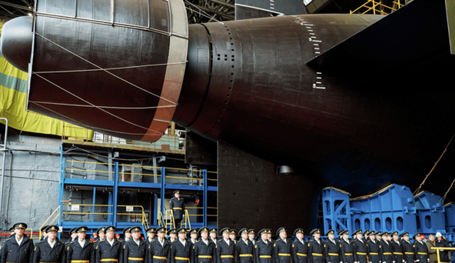 Nga hạ thủy 'tàu mẹ' hạt nhân nặng 10.000 tấn- Ảnh 1. Nga hạ thủy 'tàu mẹ' hạt nhân nặng 10.000 tấn- Ảnh 1.