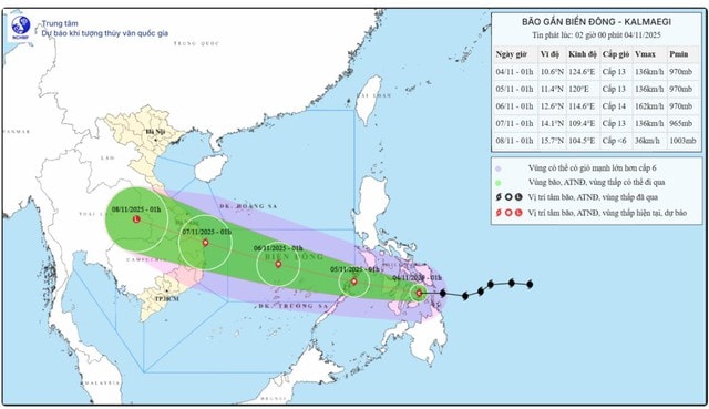 Bão số 13 giật cấp cuồng phong, gây sóng biển cao đến 10m trên vùng Biển Đông- Ảnh 2.